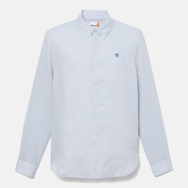 Timberland - Camicia in Lino Mill Brook da Uomo in grigio, Uomo, grigio, Taglia: M