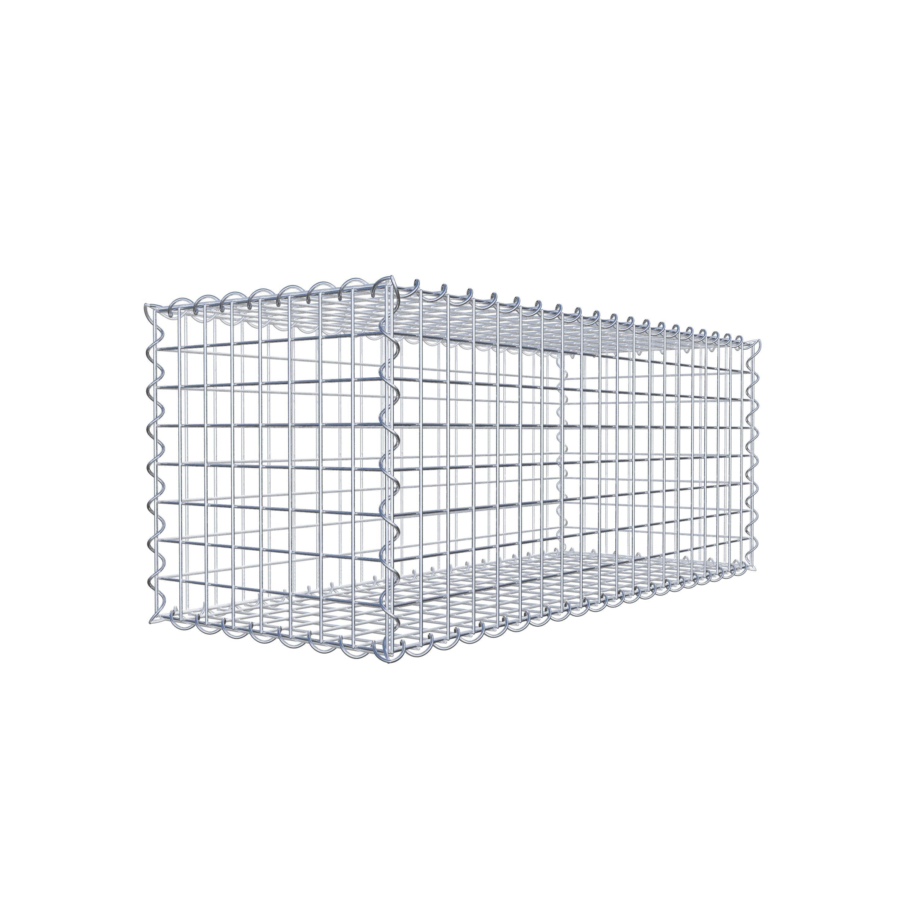 Set di 2 gabbioni 100 cm x 40 cm x 40 cm (L x H x P), maglia 5 x 5 cm, a spirale