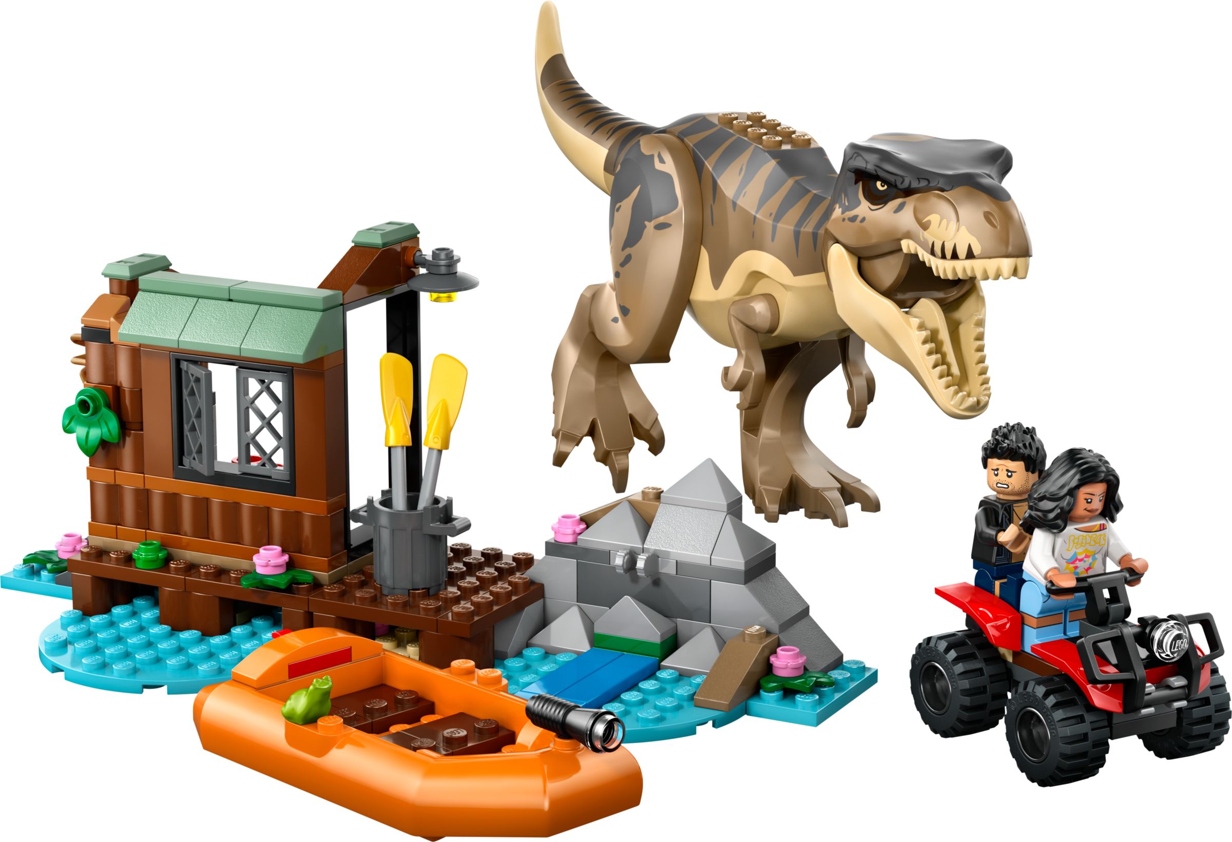 Fuga sul fiume dal T. rex