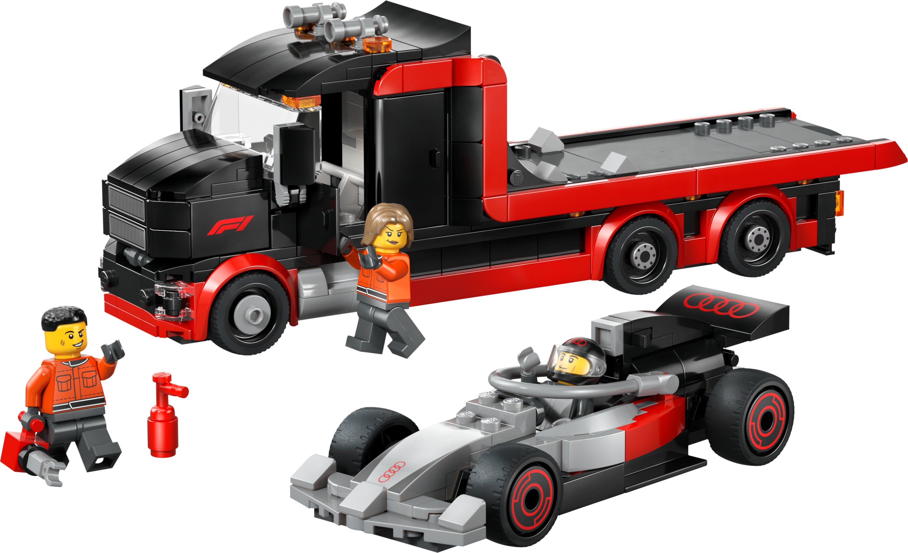 Display Truck F1 con auto da corsa Audi F1
