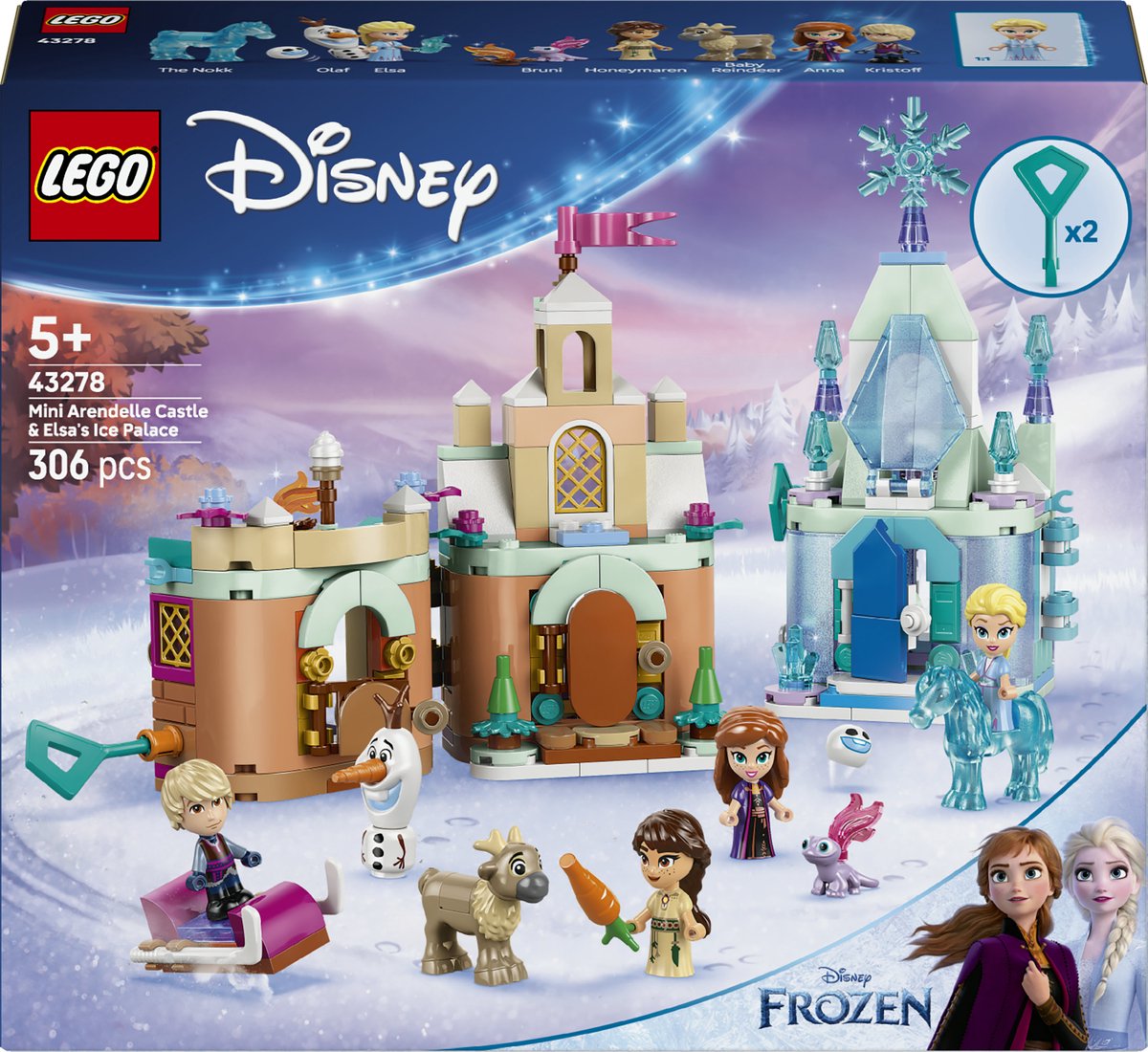 Mini castello di Arendelle e Palazzo di ghiaccio di Elsa
