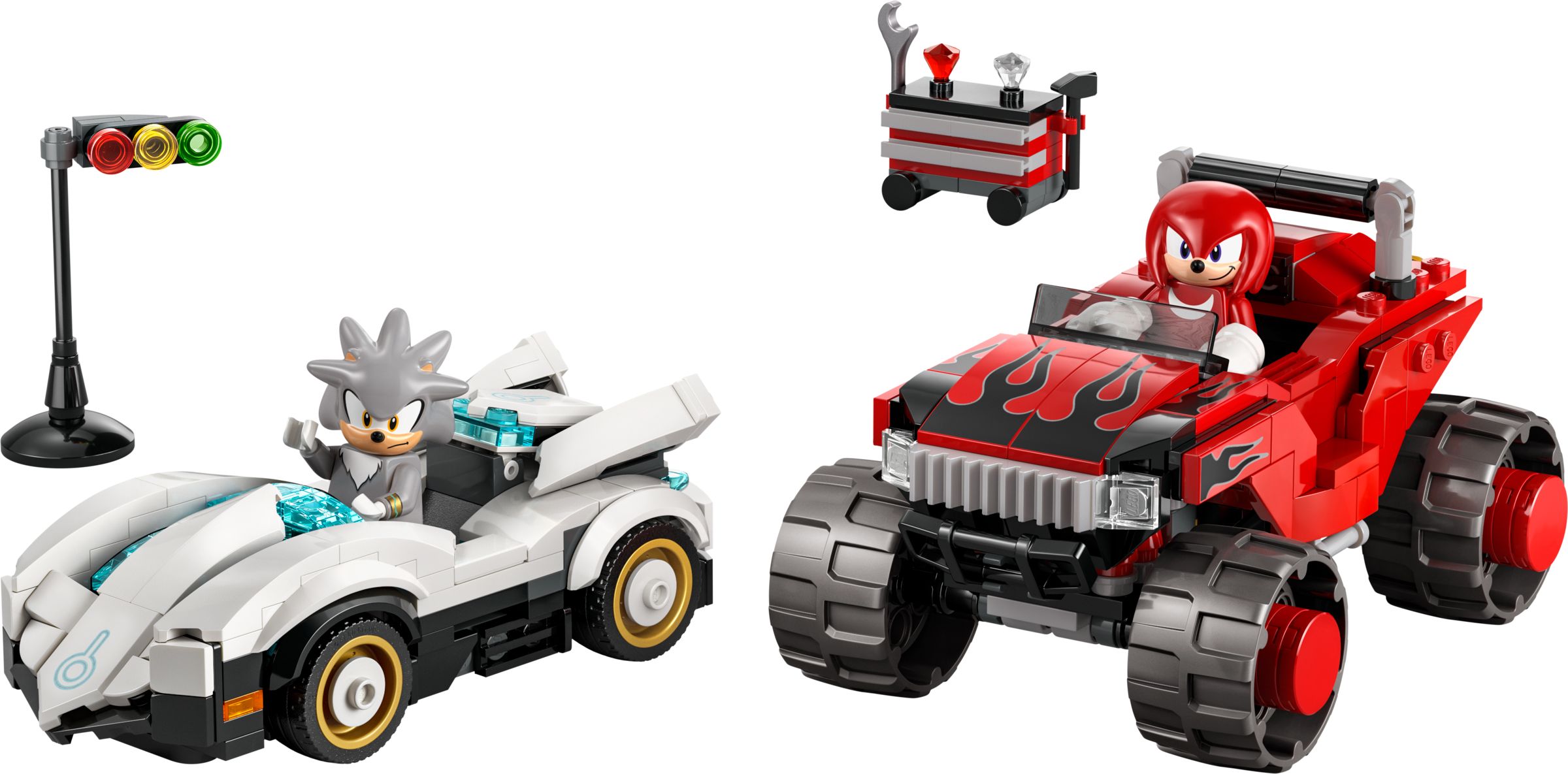Auto di Silver vs. Monster Truck di Knuckles