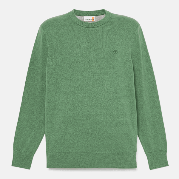 Timberland - Maglione in Cotone Williams River da Uomo in verde scuro, Uomo, verde, Taglia: XL