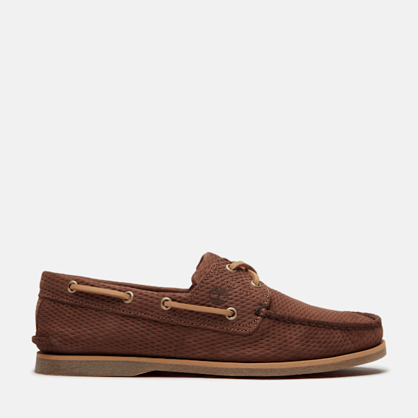 Timberland - Scarpa da Barca Lake House Classic 2-Eye da Uomo in marrone scuro, Uomo, marrone, Taglia: 41