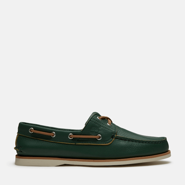 Timberland - Scarpa da Barca Lake House Classic 2-Eye da Uomo in verde, Uomo, verde, Taglia: 44