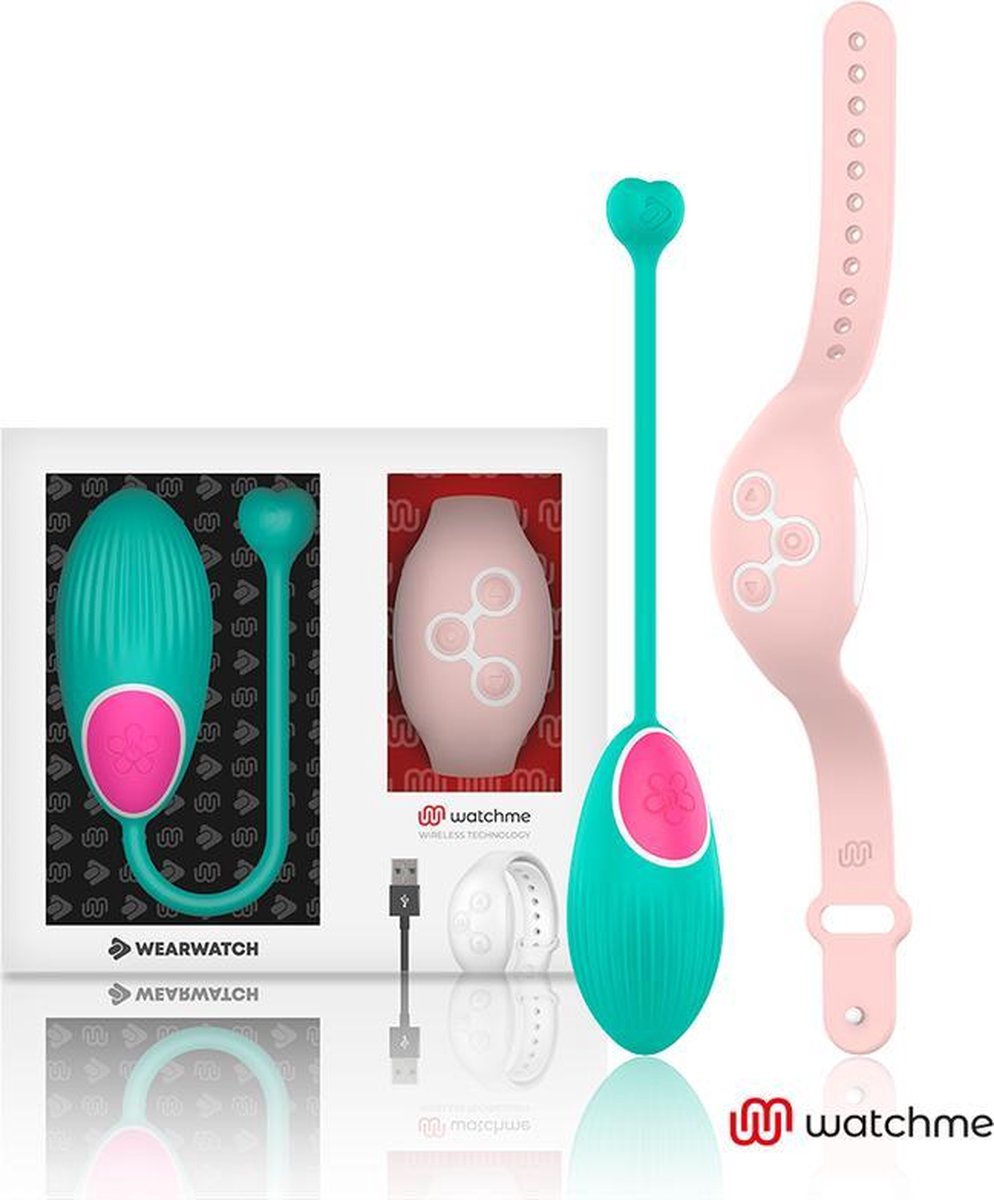 Wearwatch Huevo Vibrante Verde Control Remoto Rosa
