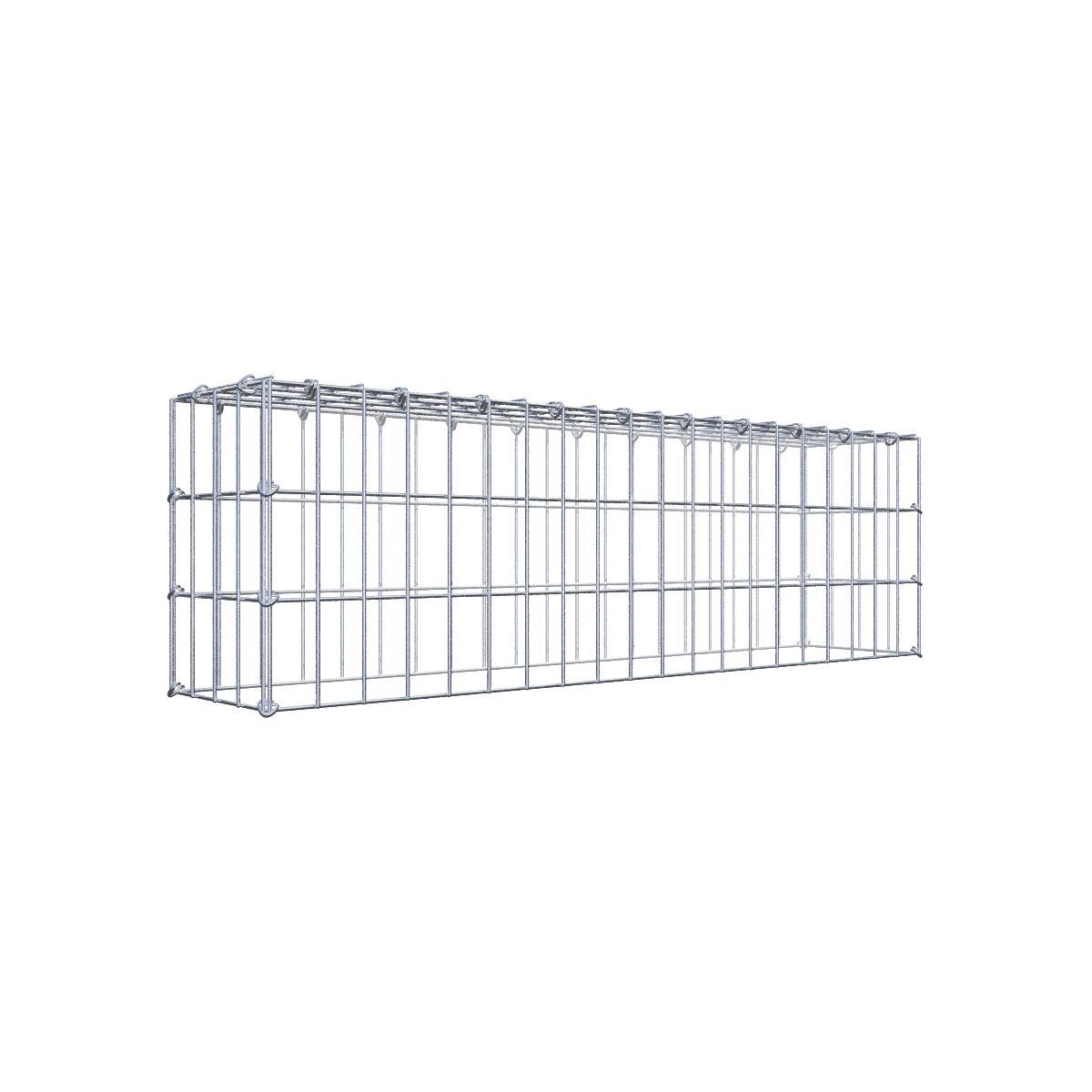Gabion 100 cm x 20 cm x 40 cm (L x H x D), maskstorlek 10 cm x 10 cm, C-ring