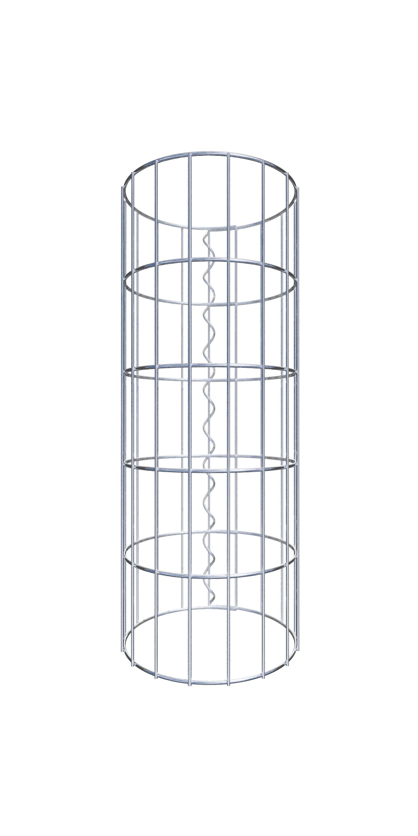 Trädgårdsbänk spiral gabion 105 x 50 x 30 cm -3 TEAK MW 5 x 5 cm