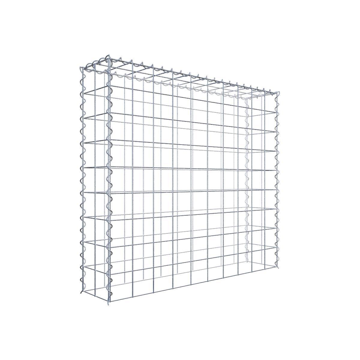 Extra gabion typ 3 100 cm x 90 cm x 20 cm (L x H x D), maskstorlek 10 cm x 10 cm, spiral