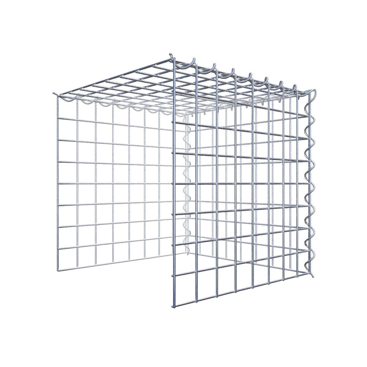 Sandgabion 100 cm x 70 cm x 20 cm (L x H x D), maskstorlek 5 cm x 10 cm, spiral