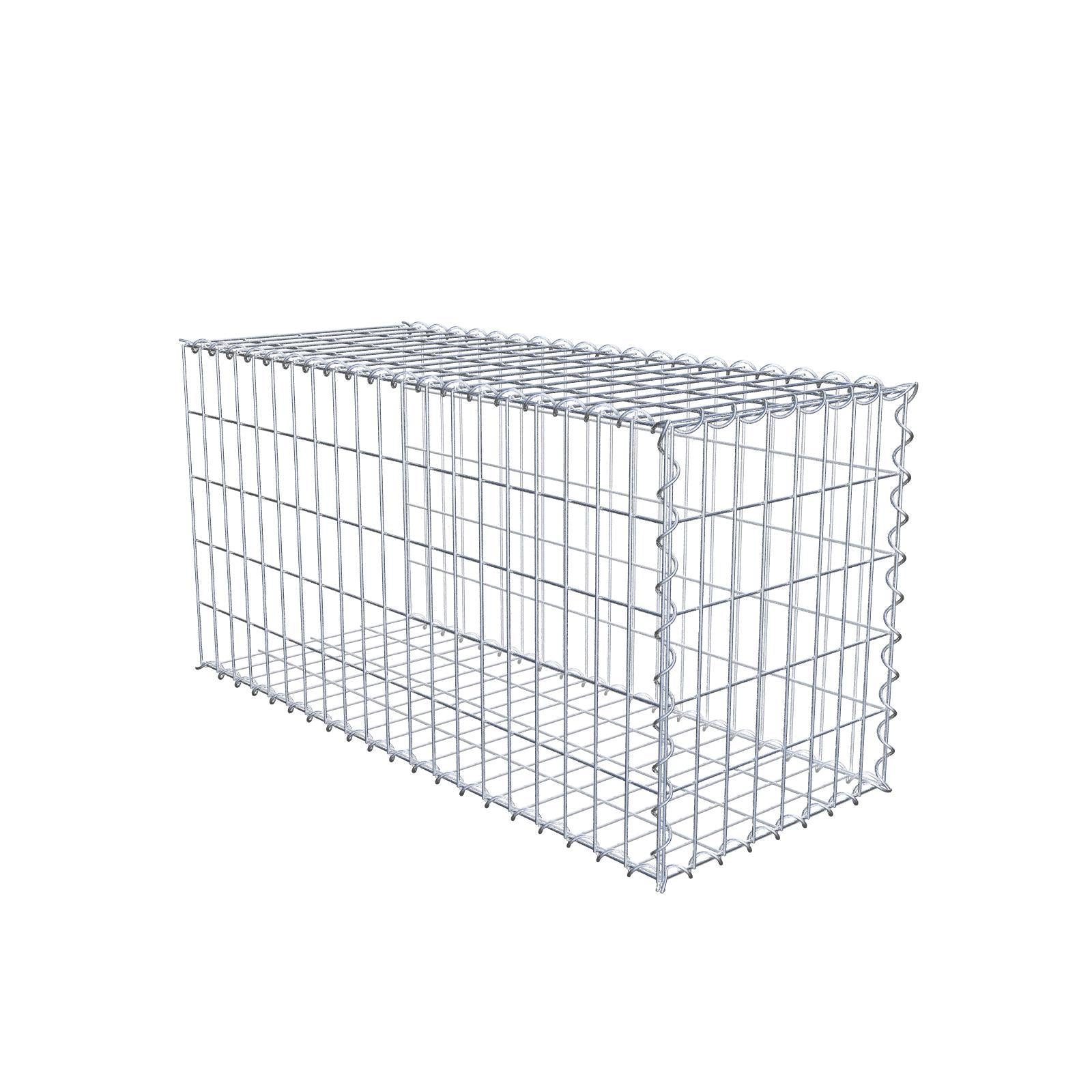 Extra gabion typ 2 100 cm x 50 cm x 40 cm (L x H x D), maskstorlek 5 cm x 10 cm, spiral