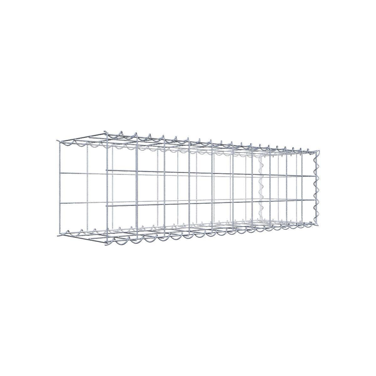 Varmförzinkad gabion 102 cm x 152 cm x 22 cm, maskstorlek 5 cm x 10 cm, helsvetsad