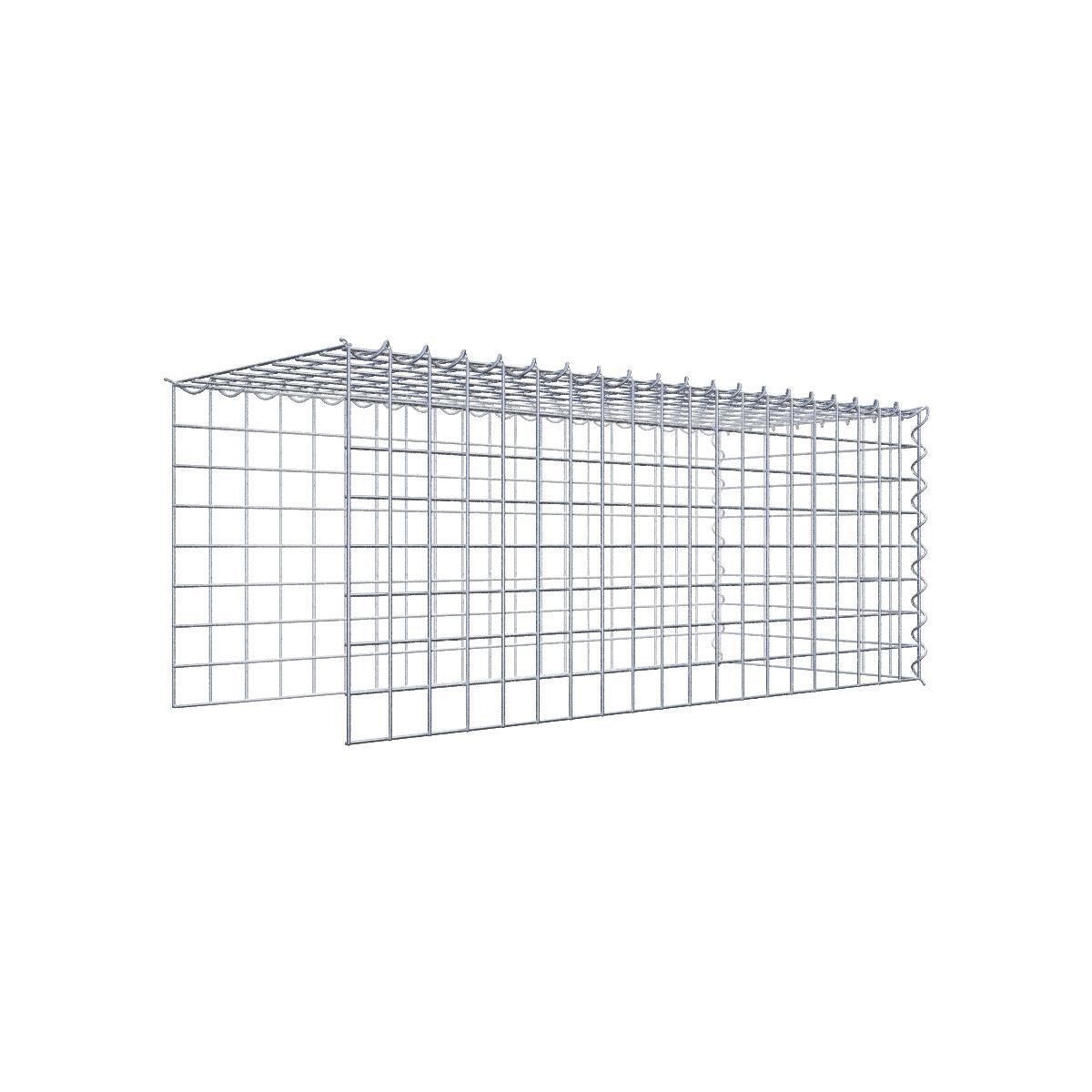 Extra gabion typ 4 100 cm x 40 cm x 40 cm (L x H x D), maskstorlek 5 cm x 5 cm, spiral