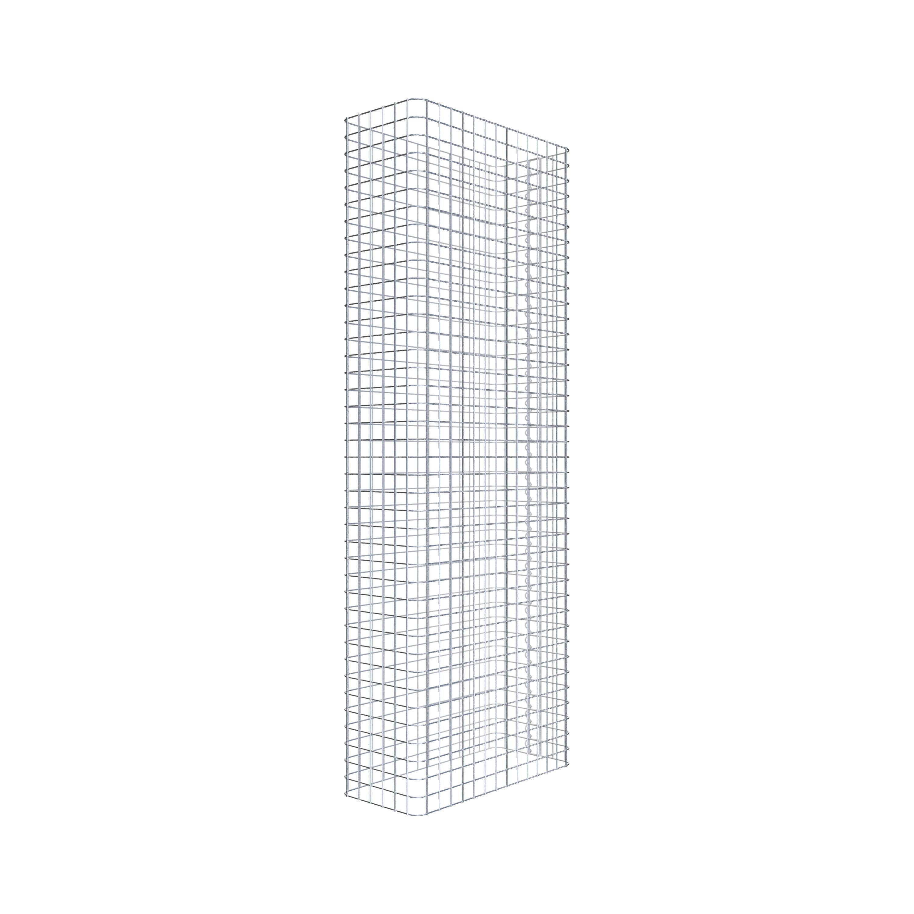 Gabionstängsel längd 72 cm, höjd 200 cm, djup 32 cm, maskstorlek 5 x 5 cm