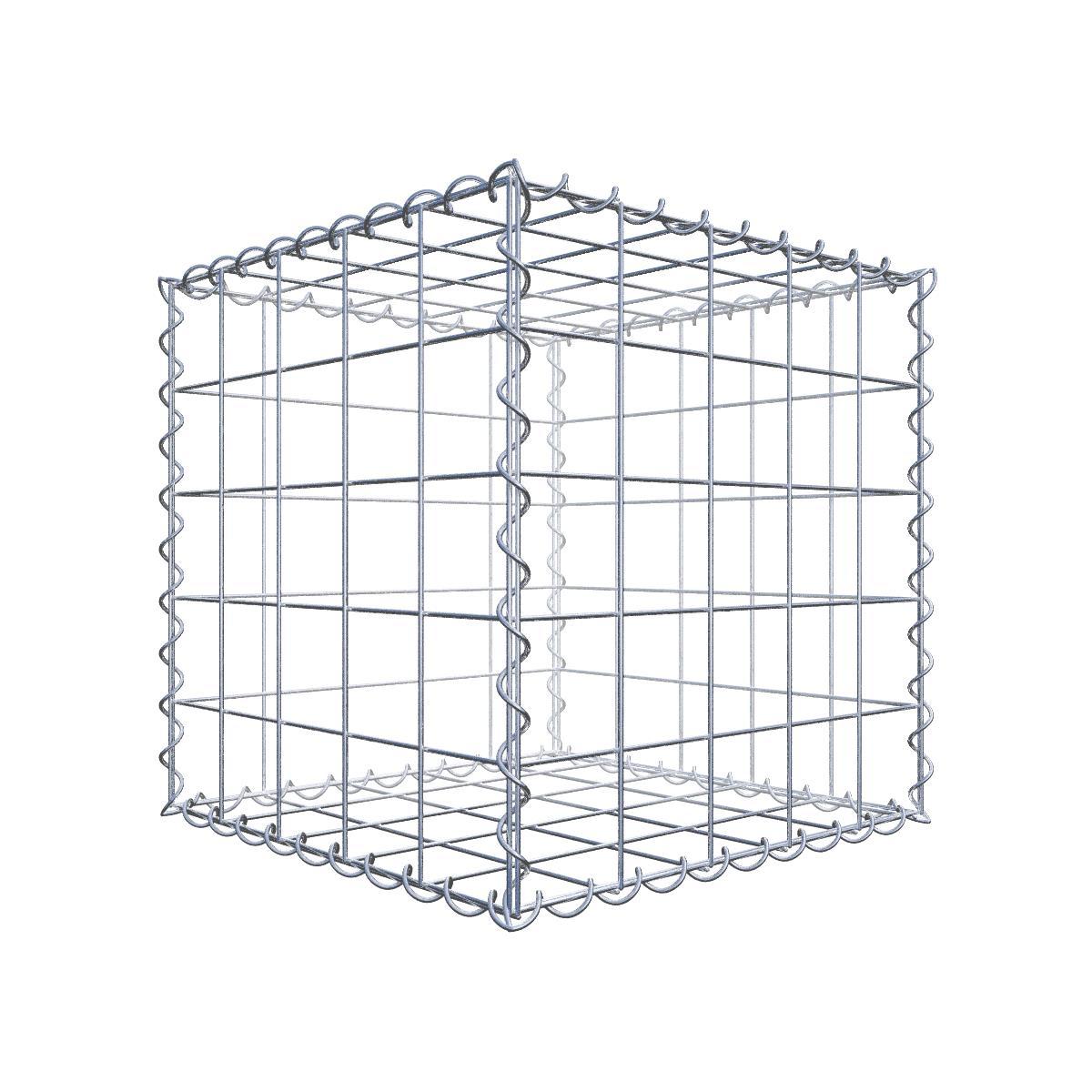 Varmförzinkad gabion 102 cm x 102 cm x 22 cm, maskstorlek 5 cm x 5 cm, helsvetsad