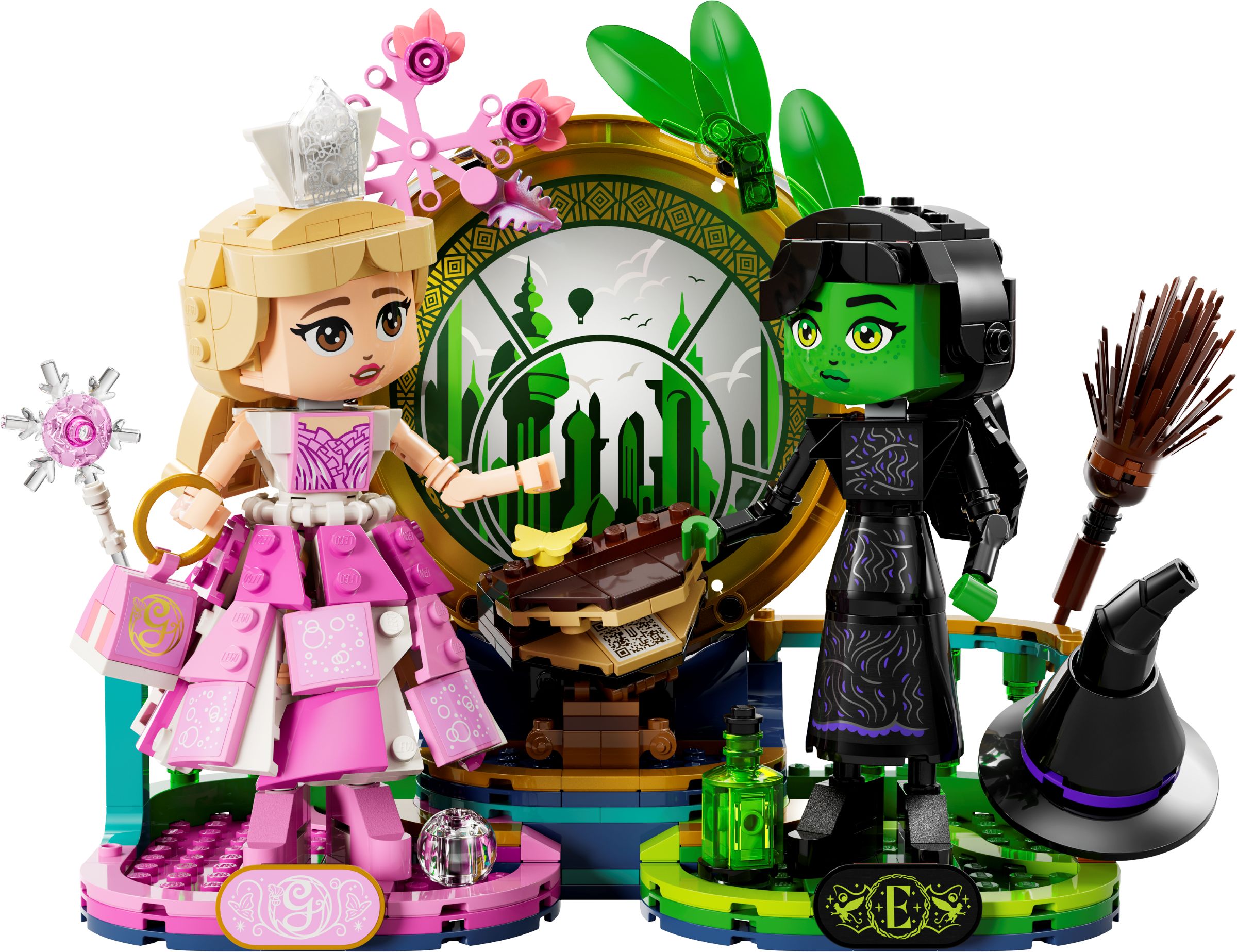 Figuras de Elphaba y Glinda