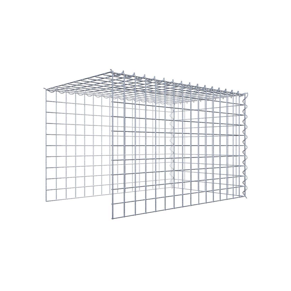 Extra gabion typ 4 80 cm x 50 cm x 50 cm (L x H x D), maskstorlek 5 cm x 5 cm, spiral