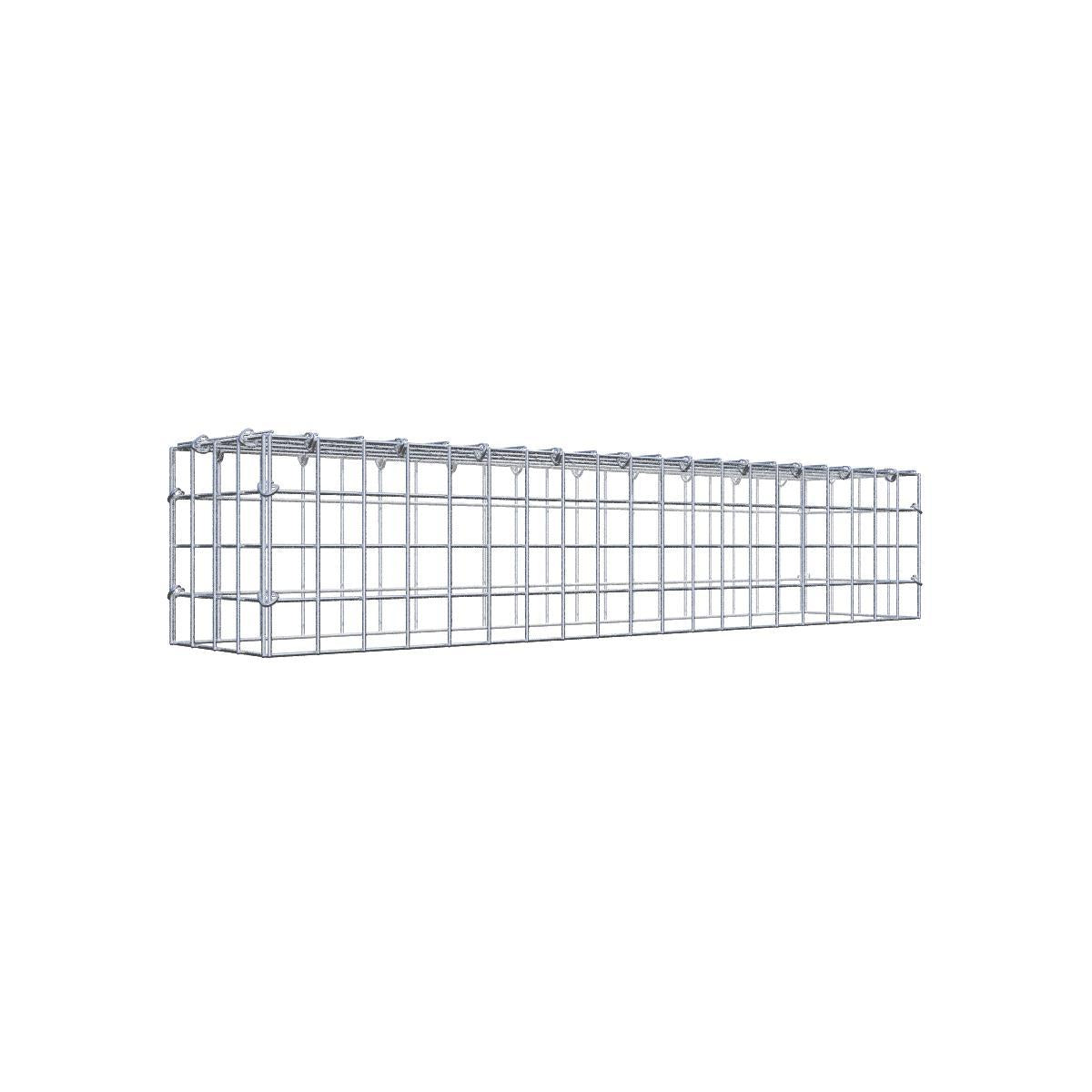 Gittermattenzaun zum Einbetonieren, Maschenweite 5 x 10 cm, bis 50 m