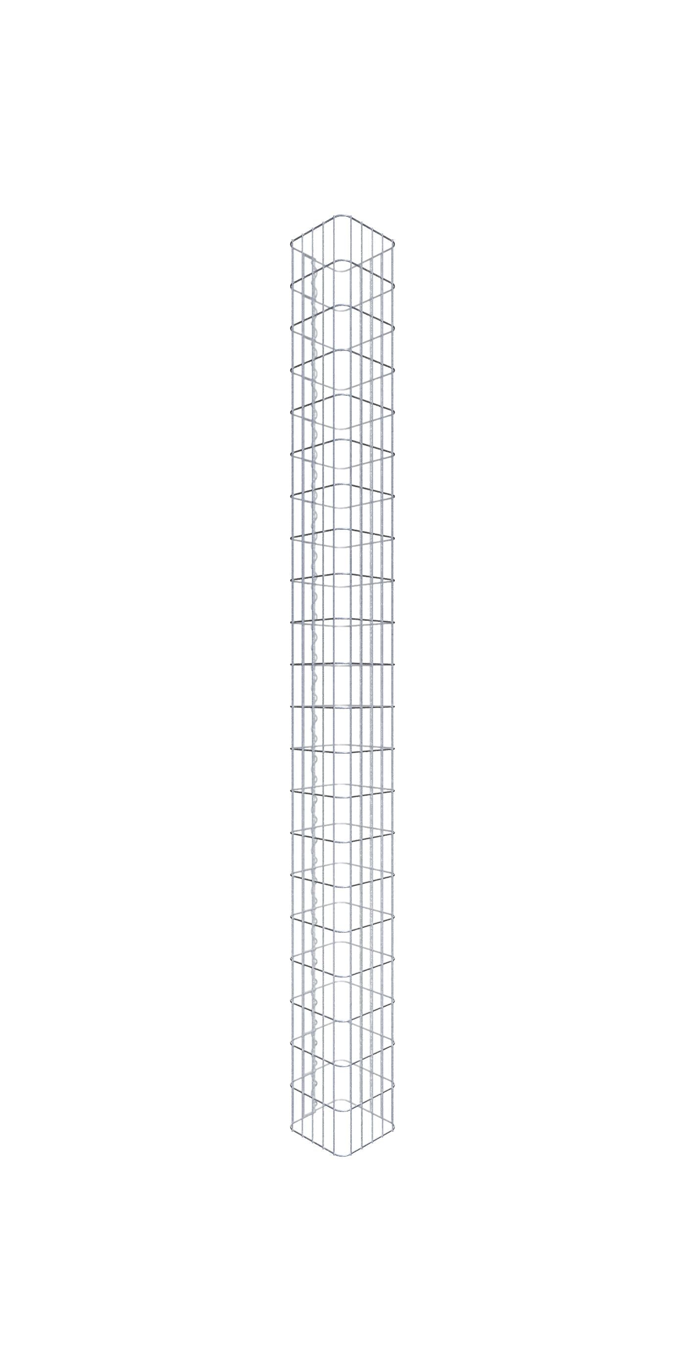 Gabionpelare 27 x 27 cm, MW 5 x 10 cm kvadrat