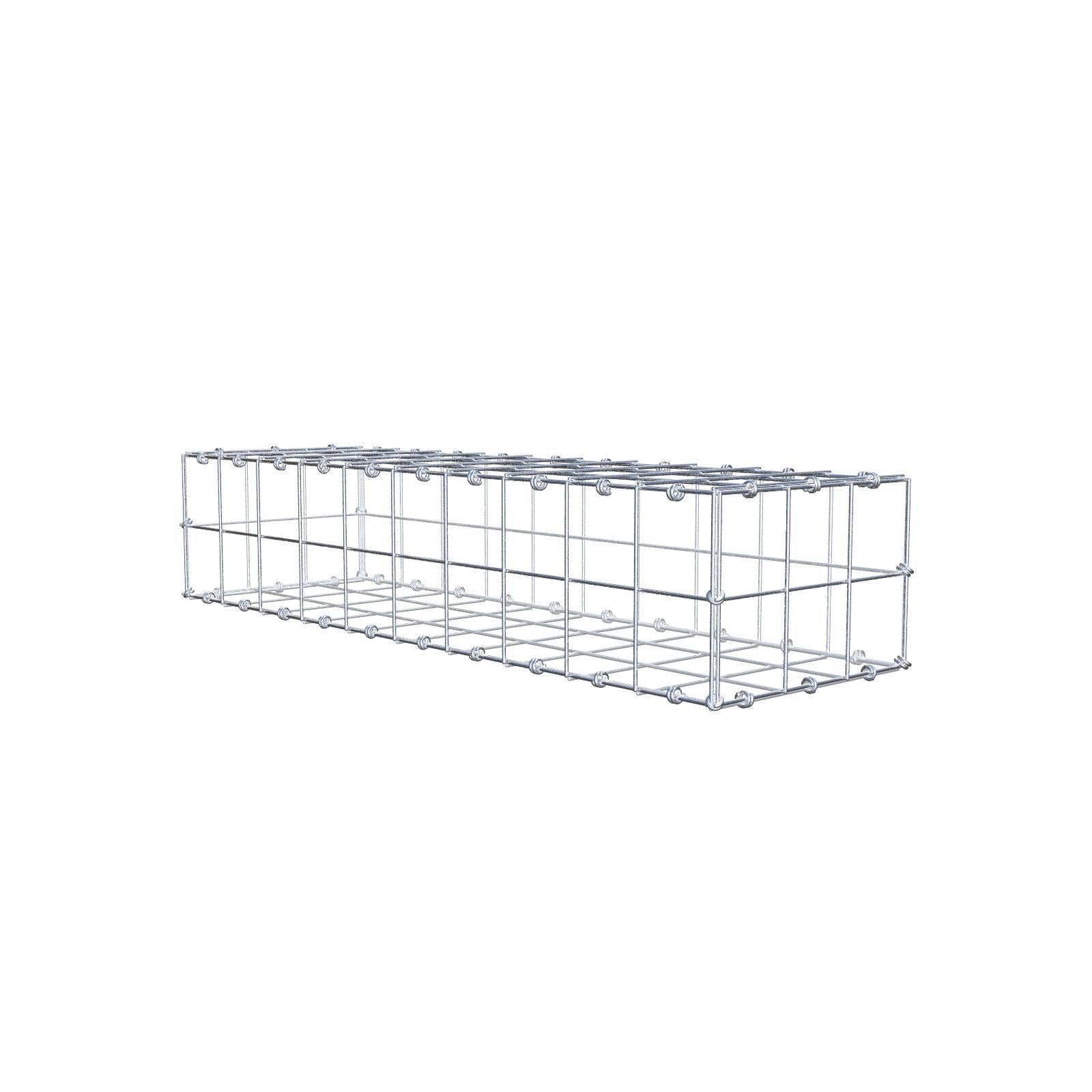 Gabion 200 cm x 100 cm x 40 cm (L x H x D), maskstorlek 5 cm x 5 cm, spiral