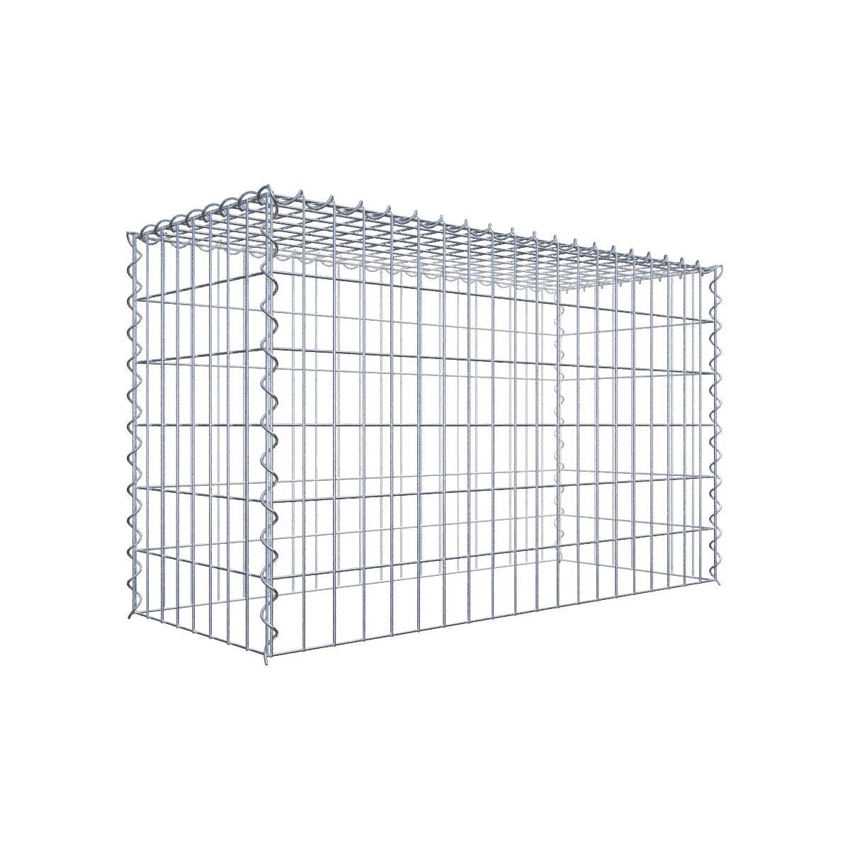 Extra gabion typ 3 100 cm x 60 cm x 40 cm (L x H x D), maskstorlek 5 cm x 10 cm, spiral