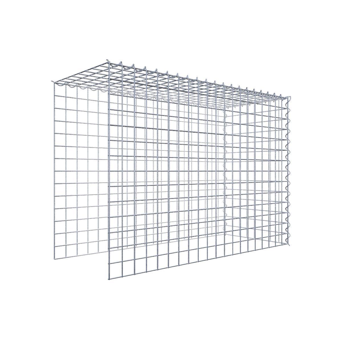 Extra gabion typ 4 100 cm x 70 cm x 40 cm (L x H x D), maskstorlek 5 cm x 5 cm, spiral