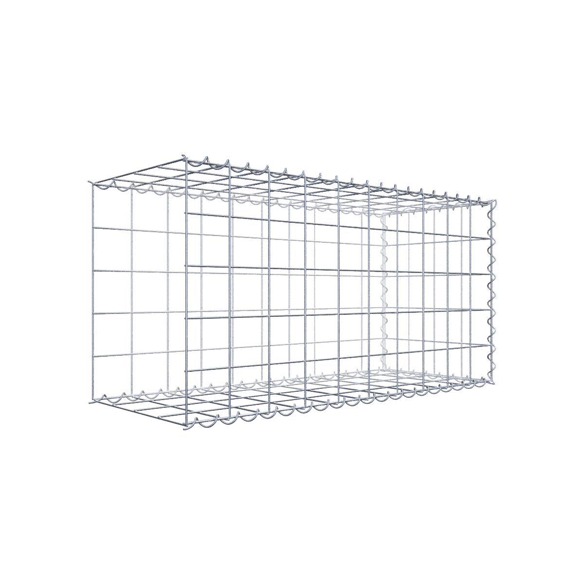 Extra gabion typ 2 100 cm x 50 cm x 40 cm (L x H x D), maskstorlek 10 cm x 10 cm, spiral