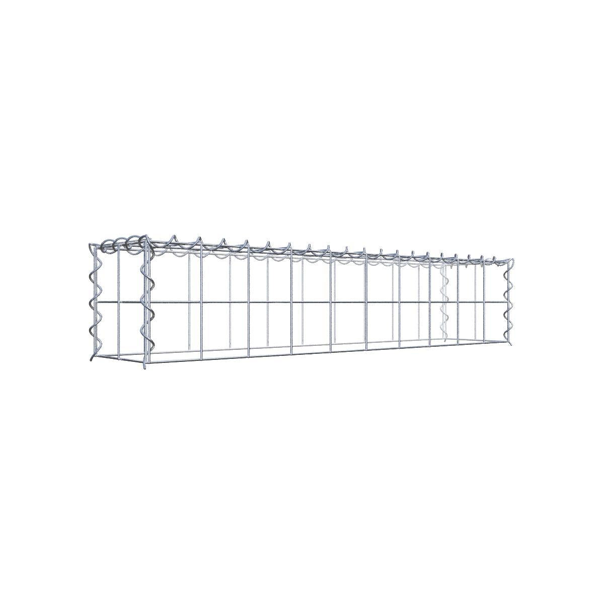 Extra gabion typ 4 100 cm x 80 cm x 50 cm (L x H x D), maskstorlek 5 cm x 10 cm, spiral