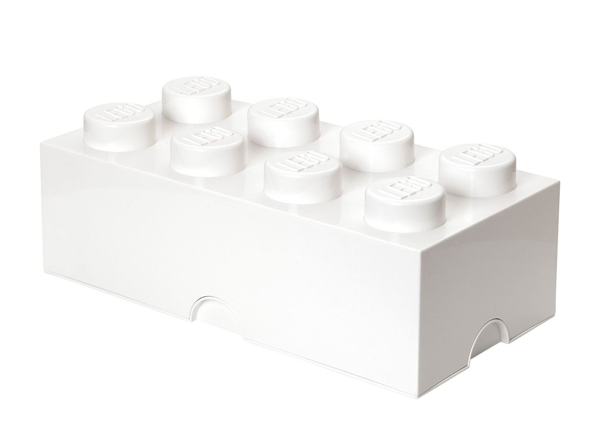 Ladrillo de almacenamiento de 8 espigas (blanco)