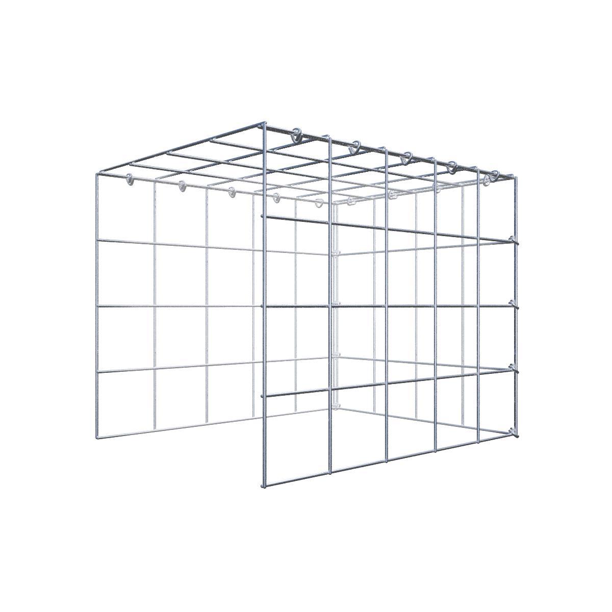 Gittermattenzaun zum Einbetonieren, Maschenweite 5 x 10 cm, bis 50 m