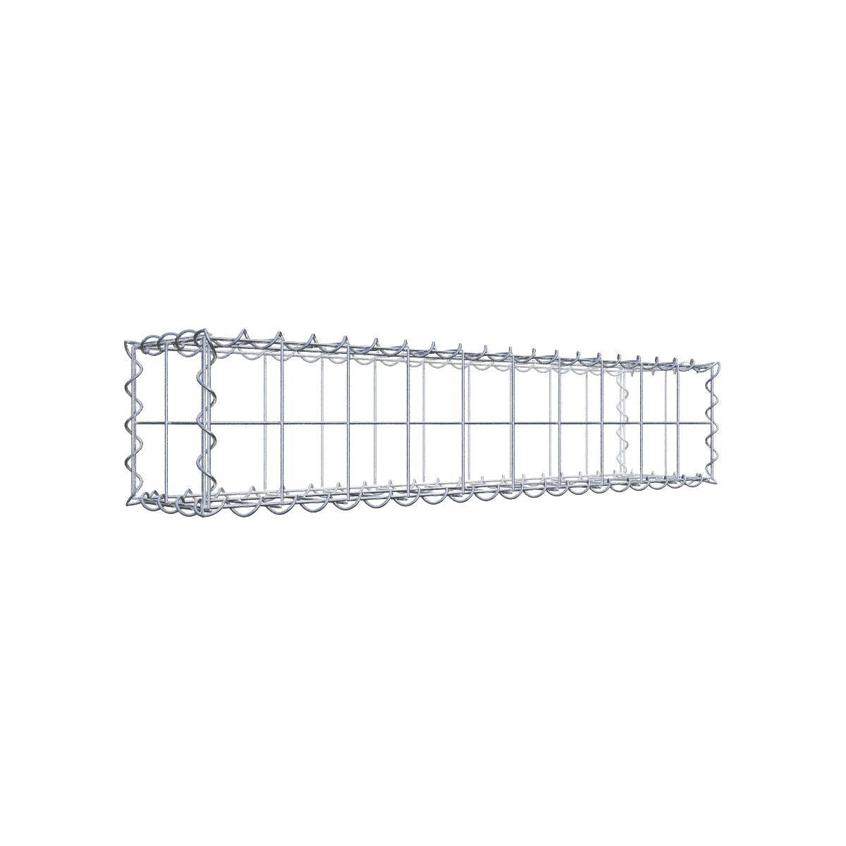 Extra gabion typ 4 100 cm x 80 cm x 20 cm (L x H x D), maskstorlek 10 cm x 10 cm, spiral