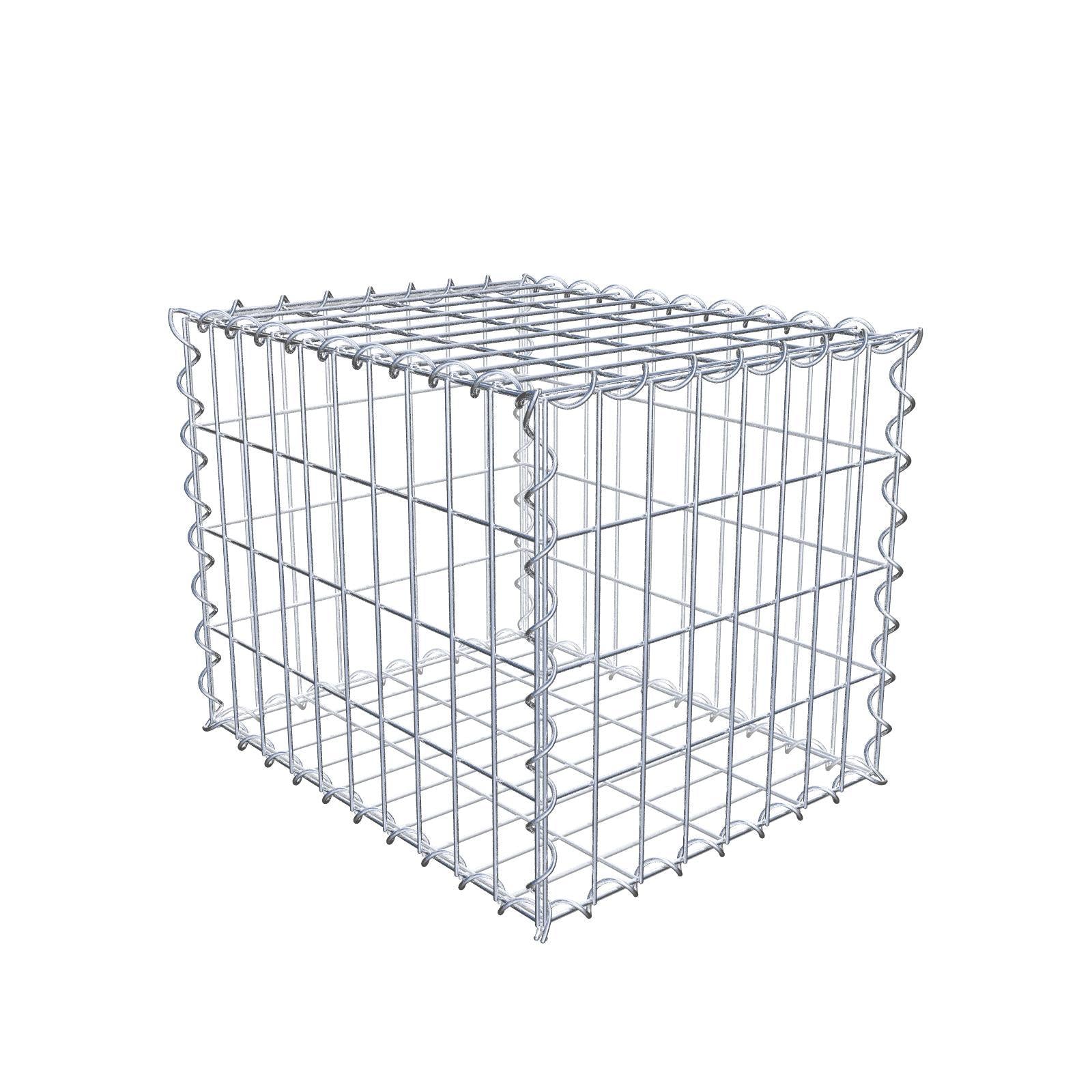 Högbädd, fyrkantig utan stenområde - Längd: 100 cm - Höjd: 60 cm - Djup: 100 cm - Maskstorlek: 10 x 10 cm