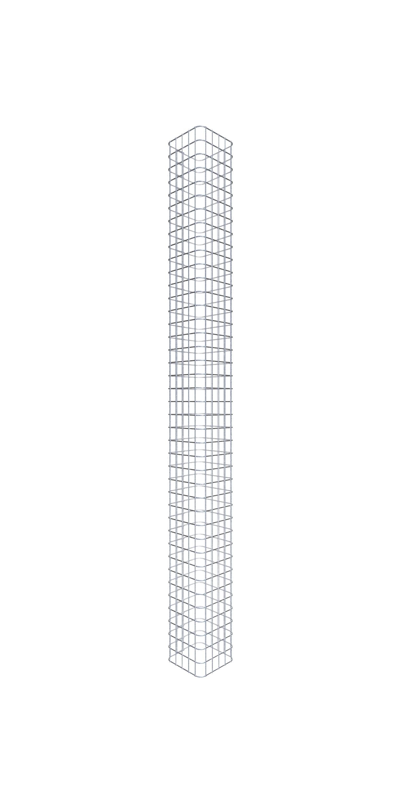 Gabionpelare vinkelrät 27 cm x 27 cm, 200 cm höjd, MW 5 cm x 5 cm