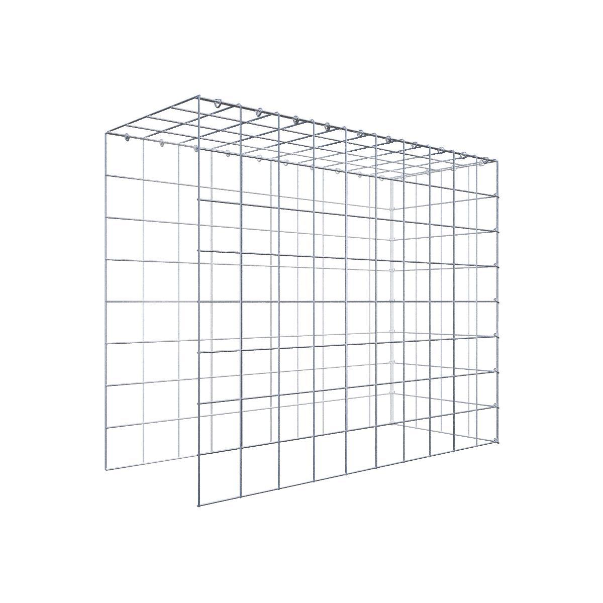 Gavión complementario de tipo 4 100 cm x 80 cm x 40 cm (L x A x P), malla 10 cm x 10 cm, anillo en C