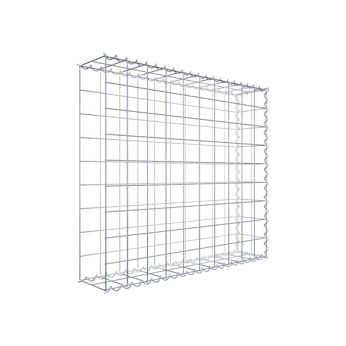 Extra gabion typ 2 100 cm x 90 cm x 20 cm (L x H x D), maskstorlek 10 cm x 10 cm, spiral