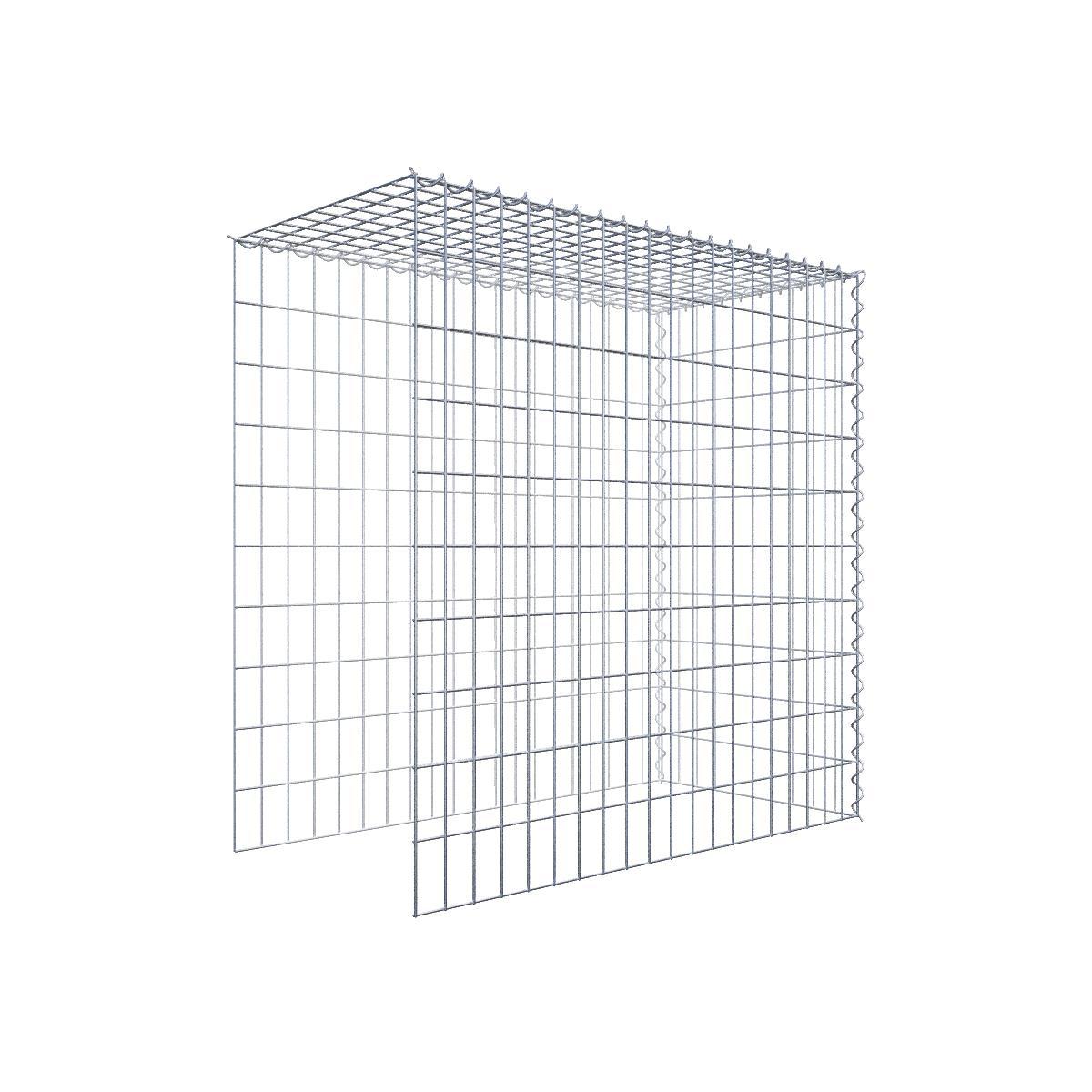 Extra gabion typ 4 100 cm x 100 cm x 50 cm (L x H x D), maskstorlek 5 cm x 10 cm, spiral