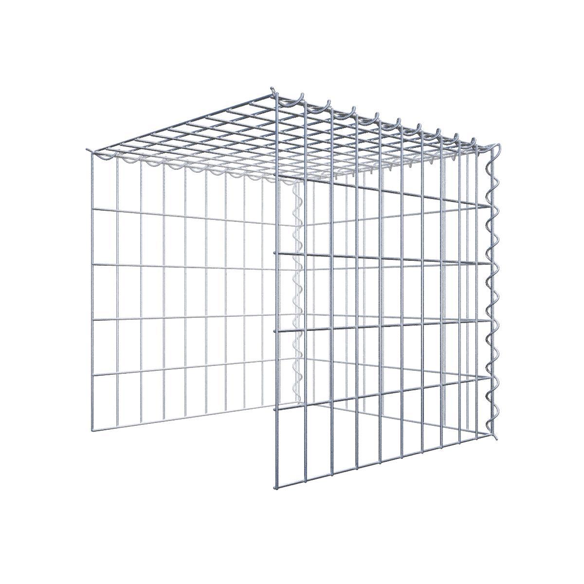 Extra gabion typ 2 80 cm x 50 cm x 50 cm (L x H x D), maskstorlek 10 cm x 10 cm, spiral