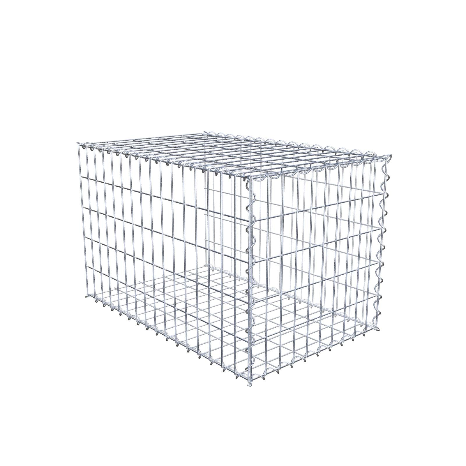 Gavión complementario tipo 2 80 cm x 50 cm x 50 cm (L x A x P), malla 5 cm x 10 cm, espiral