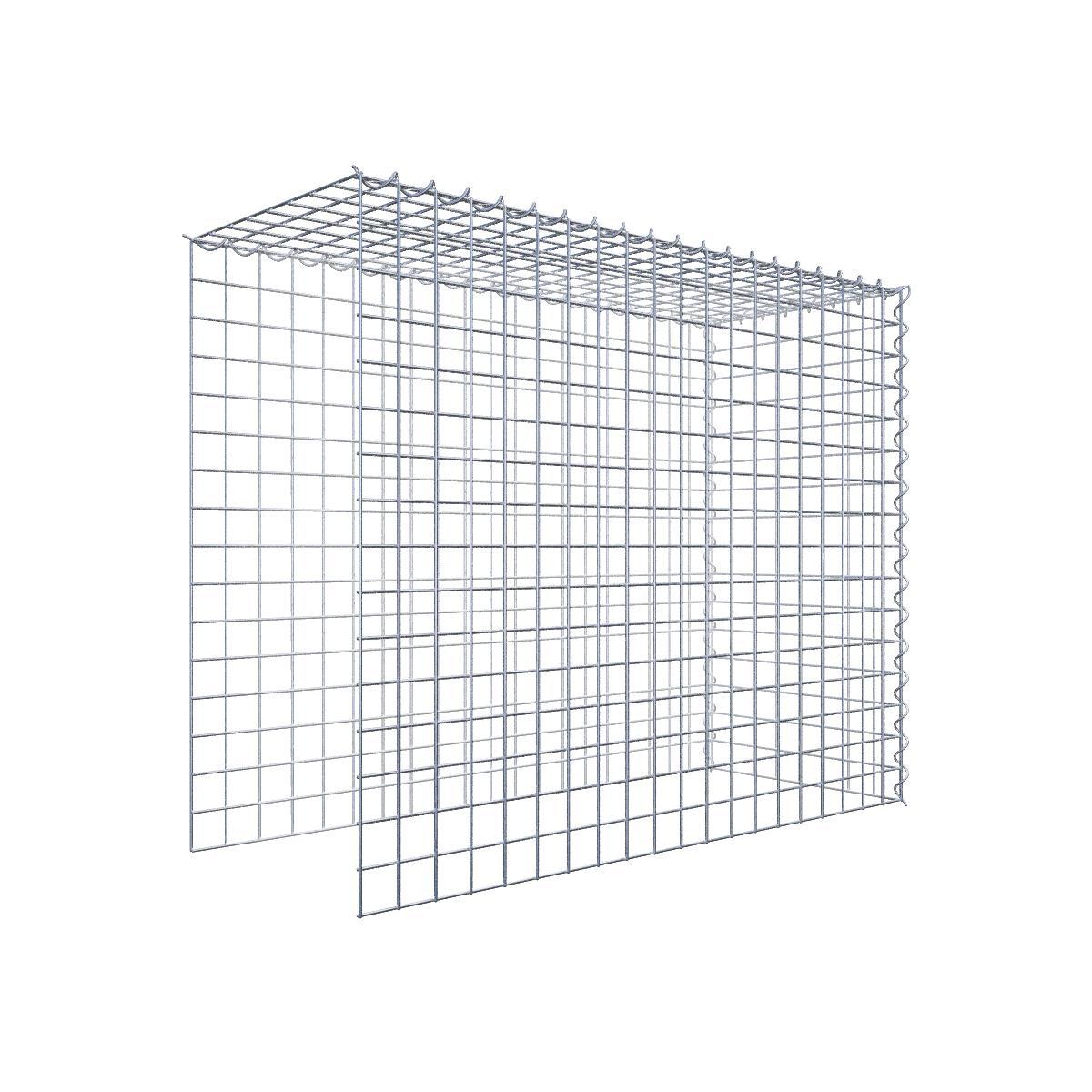 Extra gabion typ 4 100 cm x 80 cm x 40 cm (L x H x D), maskstorlek 5 cm x 5 cm, spiral