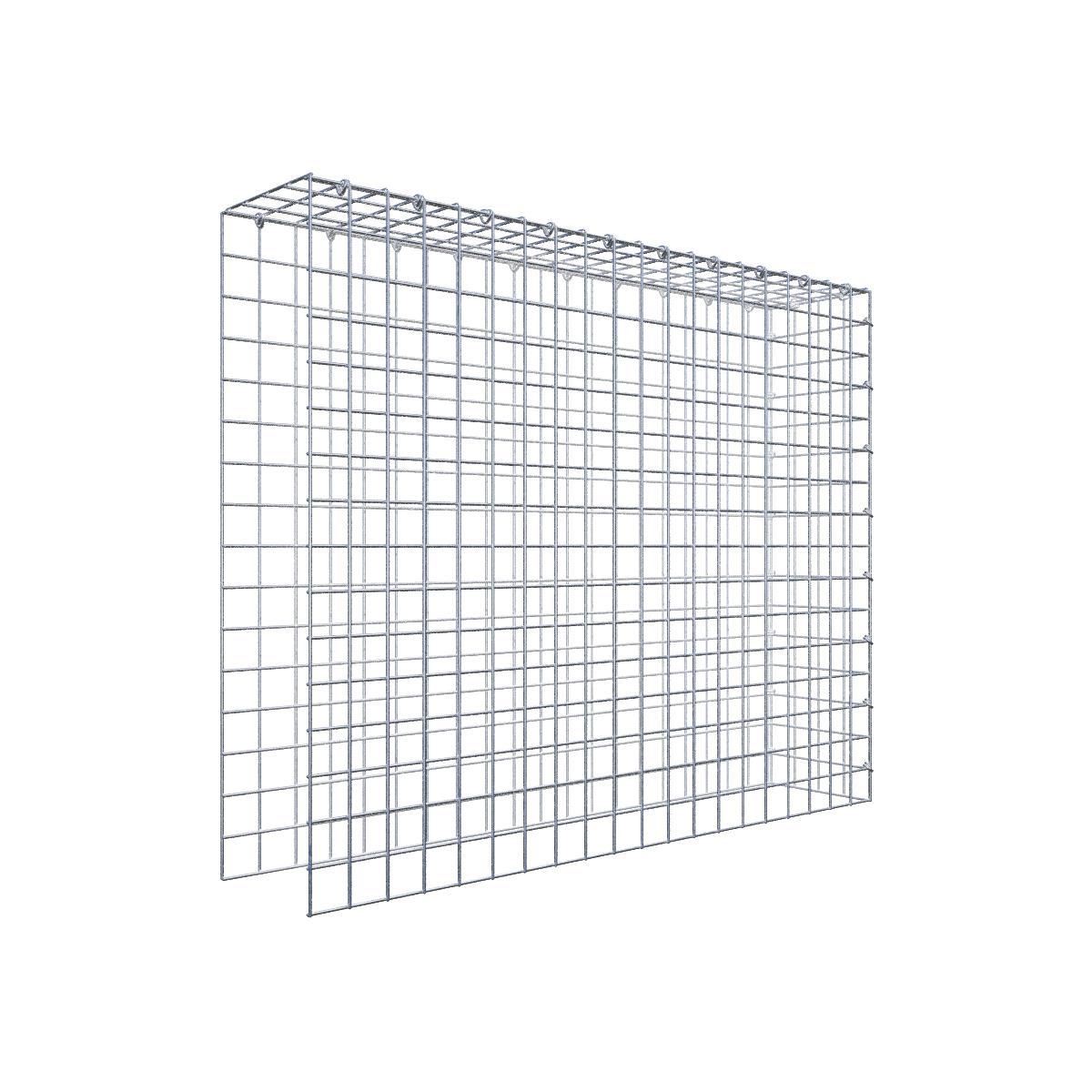 Extra gabion typ 4 100 cm x 80 cm x 20 cm (L x H x D), maskstorlek 5 cm x 5 cm, C-ring