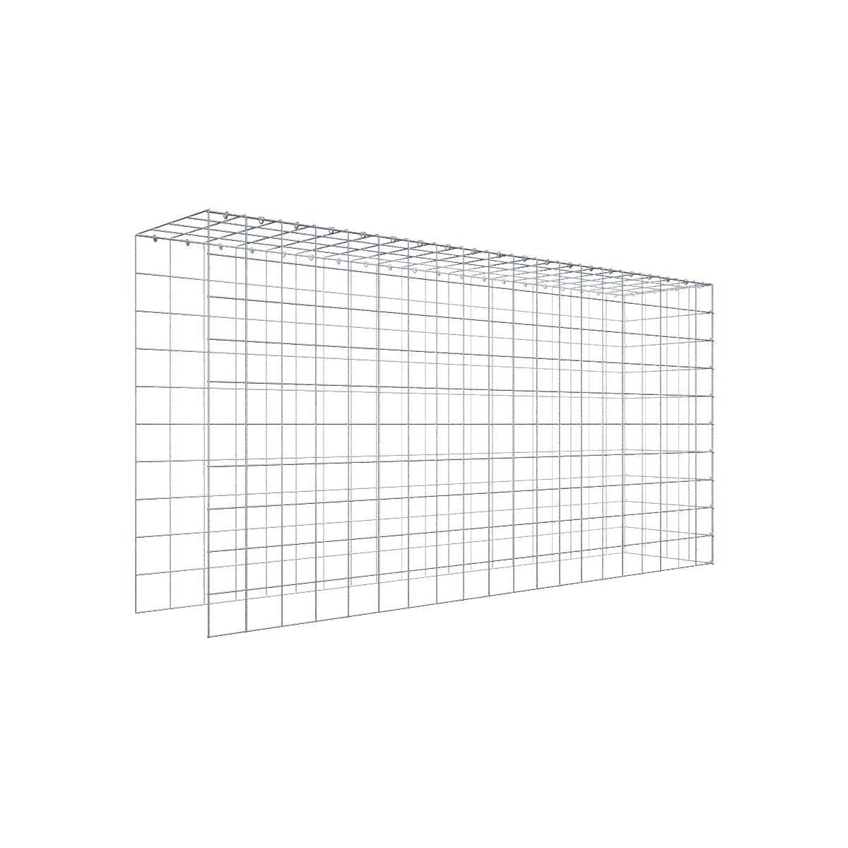 Extra gabion typ 4 200 cm x 100 cm x 40 cm (L x H x D), maskstorlek 10 cm x 10 cm, C-ring