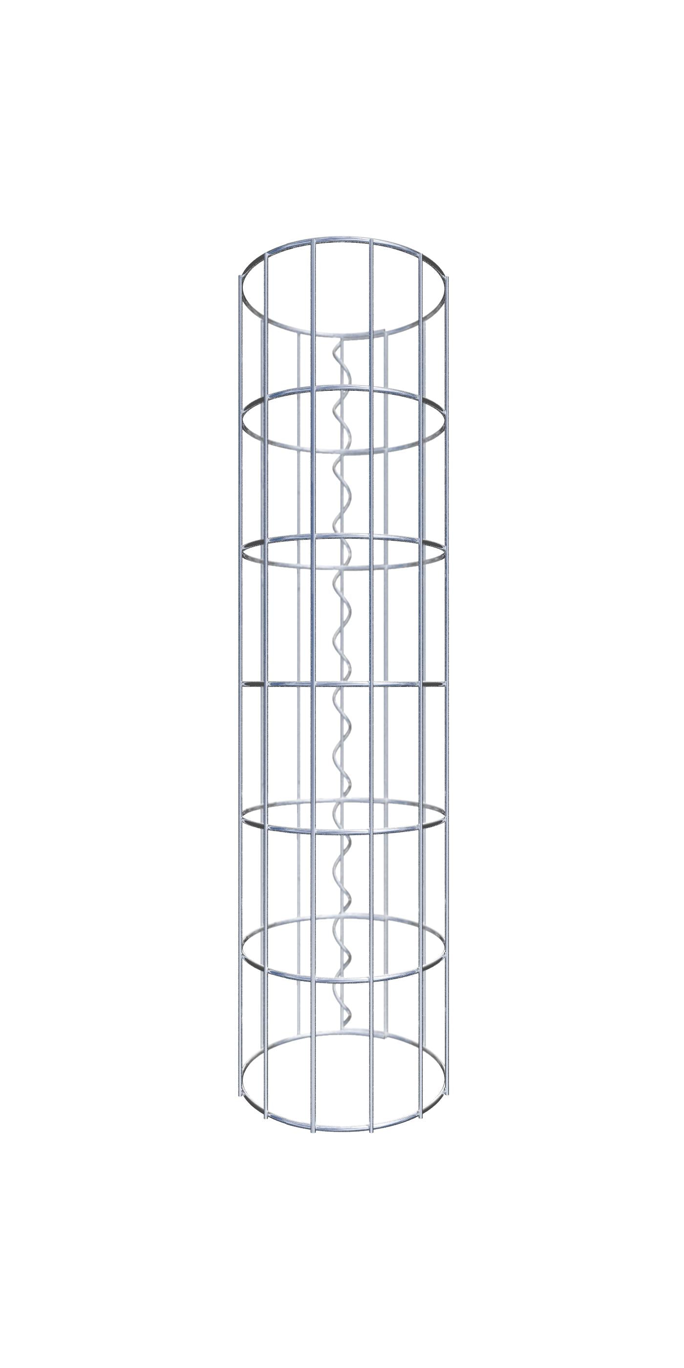 Gabion 100 cm x 80 cm x 50 cm (L x H x D), maskstorlek 5 cm x 5 cm, spiral