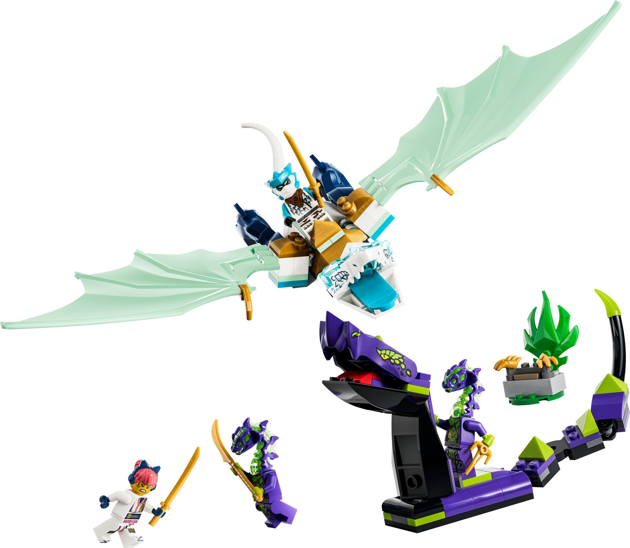 Batalla de Zane y el Dragón de Hielo