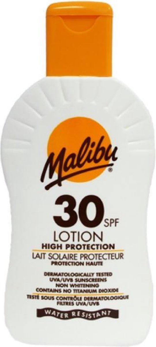 Malibu SPF 30 HÃ¸j Beskyttelse Vandresistent Solcreme - 200 ml