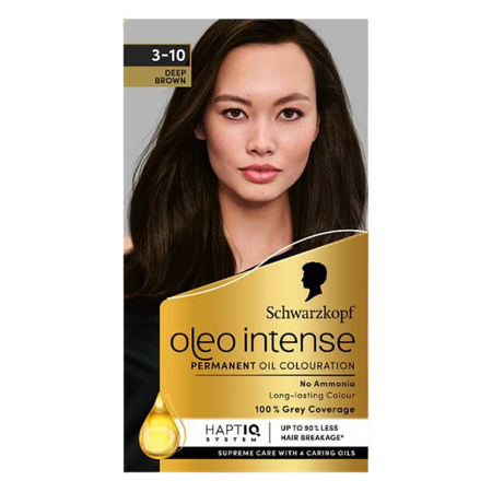 Schwarzkopf Oleo Intense Deep Brown Permanent Hair Dye 3-10