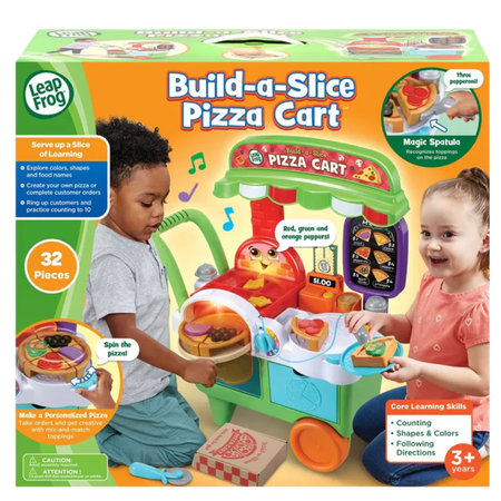 LeapFrog Build-A-Slice Pizza Cart Learning Toy