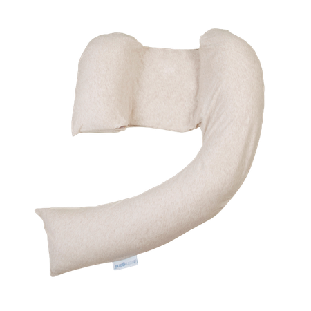DreamGenii Pregnancy Support and Feeding Pillow â Beige Marl
