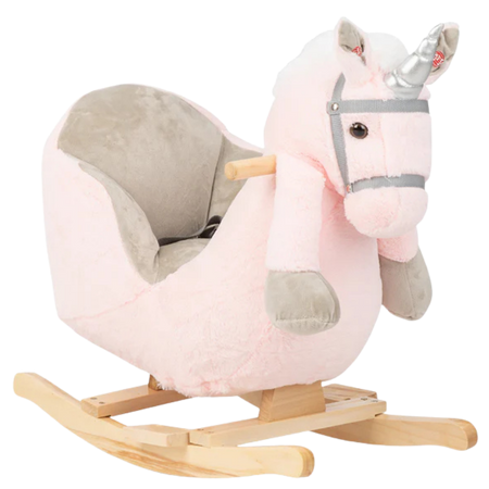 Kikka Boo Pink Unicorn Plush Rocking Toy with Seat