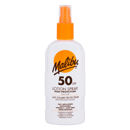 Malibu SPF 50 HÃ¸j Beskyttelse Vandresistent Lotion Spray - 200 ml