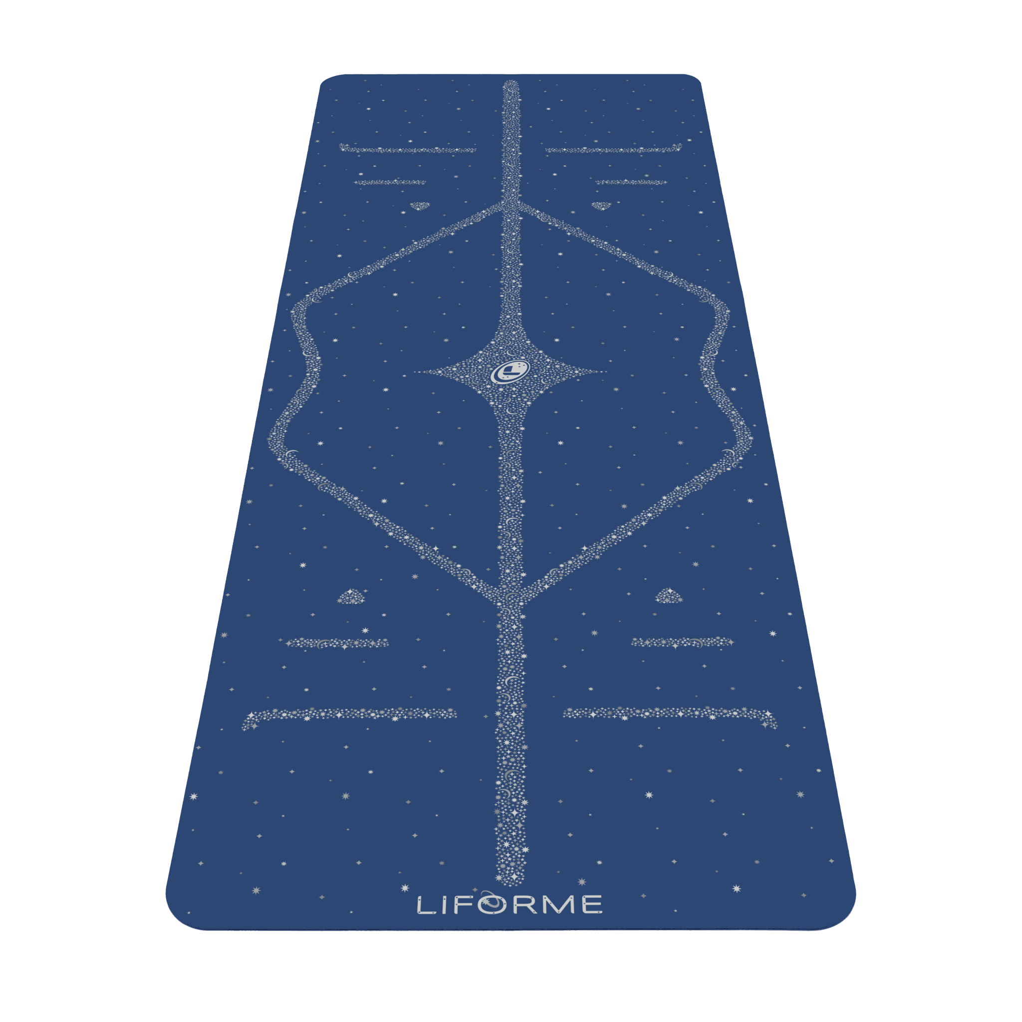 Liforme Magic Galaxy Yoga Mat - Silver - Dusk Blue